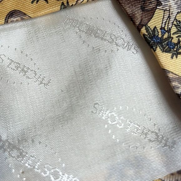 Michelsons of London pure silk cows in field tie when your cowboy needs a tie - Picture 4 of 5